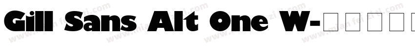 Gill Sans Alt One W字体转换